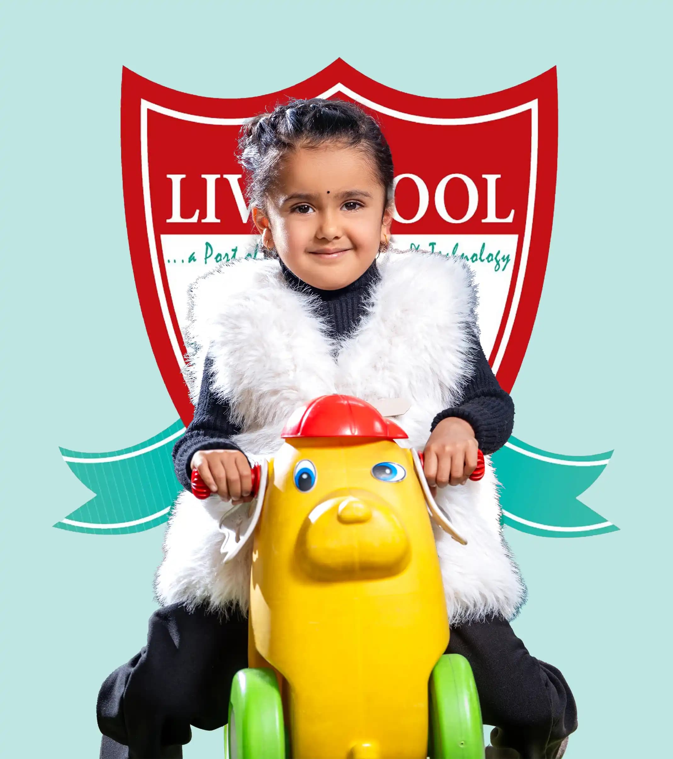 a girl who studies in a liverpool montessori school